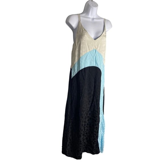 Rachel Comey Womens Morant Maxi Dress Colorblock Lined Sleeveless Size 00 - Picture 4 of 10
